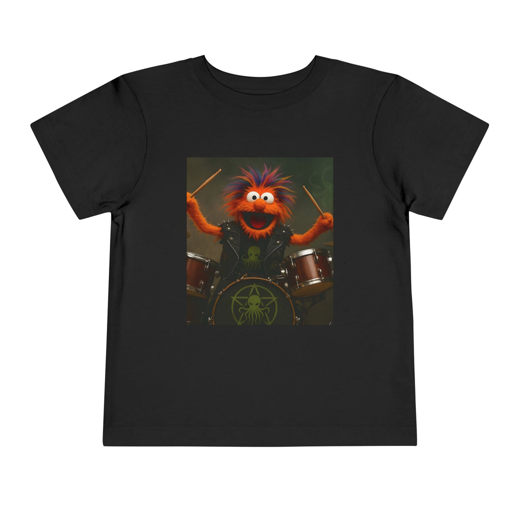 Cthulhu's ABCs Drummer - Toddler Short Sleeve Tee