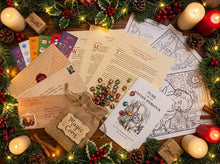 Load image into Gallery viewer, The &quot;December Magic&quot; All-In-One Kit: Storybook + Reindeer Corn + Stickers and Authentic Letters
