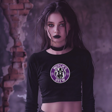 Load image into Gallery viewer, Witch&#39;s Brew Ladies Long Sleeve Baby Tee
