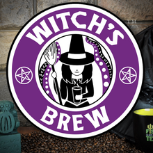 Load image into Gallery viewer, Witch&#39;s Brew Ladies Long Sleeve Baby Tee
